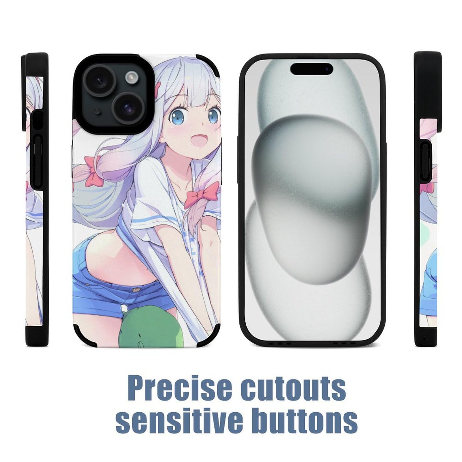 Amazon.co.jp: エロマンガ先生 和泉紗霧スマホケース iPhone 15 対応